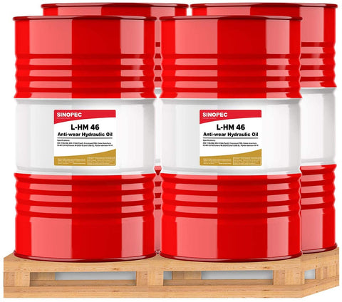 Sinopec AW 46 Hydraulic Oil Fluid (ISO VG 46, SAE 15) - 55 Gallon Drum (1)