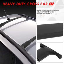 OE Style Matte Black Aluminum Roof Rack Rail Cross Bars w/ABS Mounting Brackets Replacement for Ford Escape 13-19