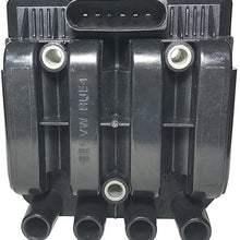 Ignition Coil Pack - Compatible with Volkswagen Golf, Jetta, Beetle 2.0L Vehicles - Replaces Part 06A905097A - Fits 2001, 2002, 2003, 2004, 2005 Models - 2001 Jetta Coil Pack, Golf 2.0 and more