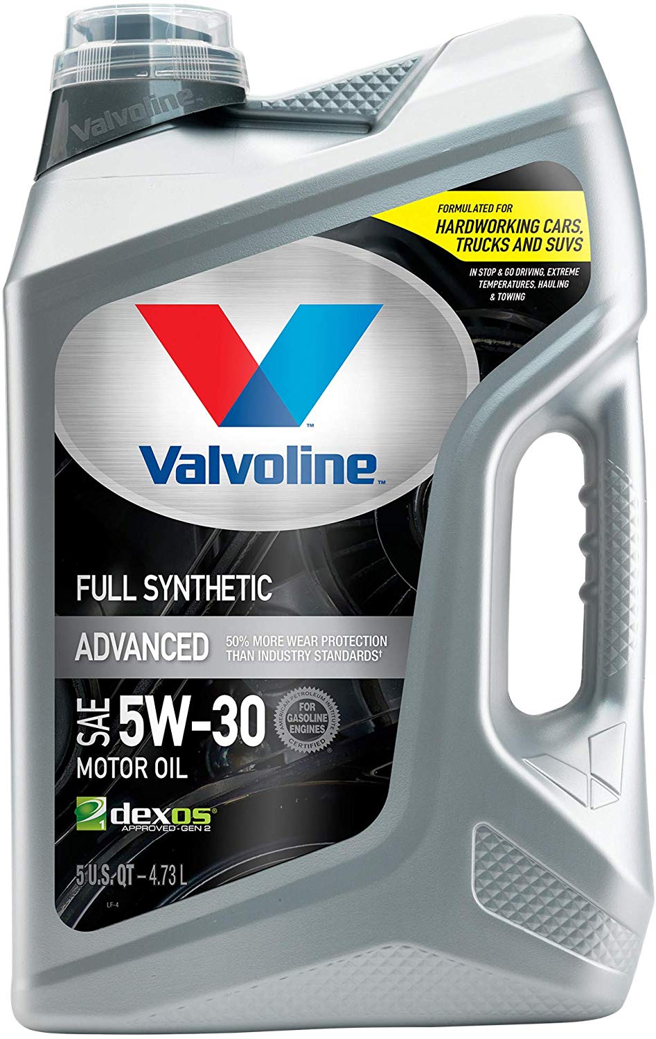 Valvoline Advanced Full Synthetic SAE 5W-30 Motor Oil 5 QT, Case of 3