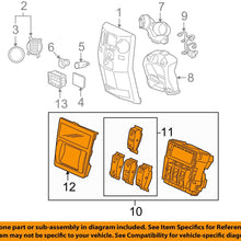 Genuine Honda 79650-SZA-A01ZC Rear Manual Air Conditioner Control Assembly