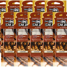 Yankee Candle Car Jar Leather Air Freshener (10 Pack)