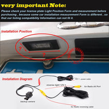 Super HD Vehicle Camera 1280x720 Pixels 1000 TV Lines car Back up Camera Reverse Parking Rear View for Volvo S60 S80 V70 S40 S40L V40 V50 S60L V60 XC60 C70 XC70 S80L XC90