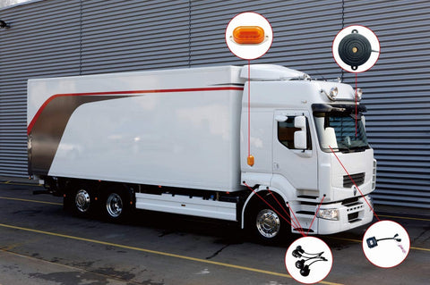 CarBest Car Blind Spot Detection Ultrasonic Sensor Monitoring System for Truck Trailer(DC10V-36V)