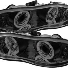 Spyder 5078261 Chevy Camaro 98-02 Projector Headlights - LED Halo - LED (Replaceable LEDs) - Black Smoke - High 9005 (Not Included) - Low H1 (Included)