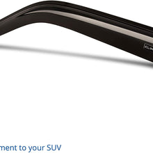 CLIM ART Incredibly Durable Rain Guards Suitable for Mitsubishi Outlander Sport 2011-2020, Original Tape-on Window Deflectors, Vent Window Visors, Dark Smoke, 4 pcs. - 411046