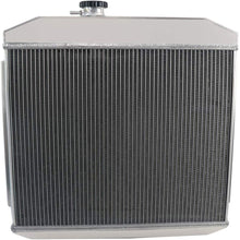 CoolingSky 3 Row Aluminum Radiator +Shroud +14" Fan +Thermostat Relay Kit for 1955-1957 Chevy Bel Air/Del Ray/Nomad 150 210 6Cyl 8Cyl