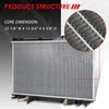 Replacement for 01-05 Honda Civic 1.7L AT Lightweight OE Style Full Aluminum Core Radiator DPI 2354