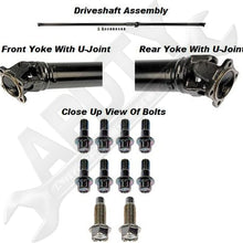 APDTY 047112 Driveshaft Propeller Drive Shaft Assembly Fits 2002-2006 Honda CRV CR-V AWD 4WD (Includes Replace-able U-Joints & Center Support Bearing; Replaces 40100S9AE01, 40100SCAA01, 40100SCWA03)