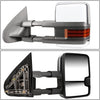 Replacement for Silverado/Sierra Powered Heated Smoke Signal Chrome Towing+Corner Blind Spot Mirror
