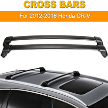 AUXMART 2 Pcs Roof Rack Cross Bars Crossbars Compatible for Honda CR-V 2002 2003 2004 2005 2006, OE Style Aluminum Rooftop Rail Bars Luggage Rack Cargo Carrier (Black)