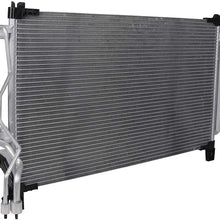 ECCPP Auto Parts Air Conditioning A/C AC Condenser Aluminum A/C AC Condenser Replacement Radiator for 4445 2012 Hyundai Elantra 2015 2016 2017 Hyundai Sonata