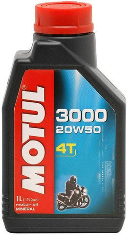 Motul 3000 4T Oil - 20W50 - 1qt. 2800QTA