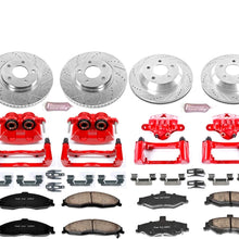 Power Stop KC1548 1-Click Performance Brake Kit with Calipers, Front & Rear