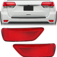HERCOO Rear Bumper Reflector Light Lamp Compatible with Jeep Grand Cherokee 2012-2018, Patriot 2013-2017, Dodge Journey 2012-2020, Pack of 2