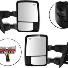 Ezzy Lift Pair Power Towing Mirrors Fits Ford Super Duty Passenger Driver Side Tow Smoked