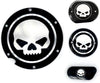 4 in 1 Skull Engine Derby Cover Timer Cover Brake Cylinder Cover Chain Inspection Cover Compatible with/Replacement for Harley Sportster Iron XL883 1200 48 72 Nightster Roadster