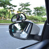 YASOKO Adjustable 360 Degree Rotation Wide Angle Side Rear Mirrors Blind Spot Snap Way Rearview Mirror Universal (Left, Black)