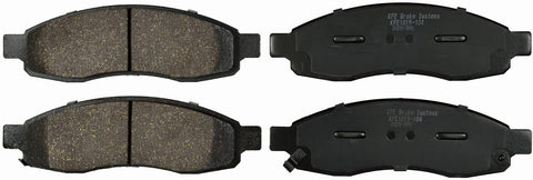 KFE KFE1015-104 Ultra Quiet Advanced Premium Ceramic Brake Pad Front Set Compatible with: 2004-2007 Nissan Titan, 2005-2006 Armada; 2004-2005 Infiniti QX56