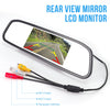 Xin Horizon reverse/rear view camera and rear view monitor kit only wire single power rear view/full time view available for car truck with 8 LED night vision waterproof grid lines