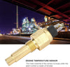 Zouminy Engine Temperature Sensor, 3/8'' NPT 98℃ Engine Water Temperature Sensor Fit for VDO 6~24V Engine Accessory