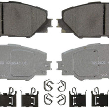 Wagner ThermoQuiet QC1211 Ceramic Disc Pad Set With Installation Hardware, Front
