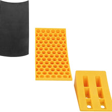 Dumble RV Leveling Blocks - 2 Camper Leveling Blocks and Chock Blocks Kit - 2 Anti-Slip Rubber Mats and 1 Storage Bag