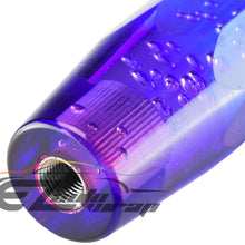 EZAUTOWRAP Shift Knob Stick Crystal Transparent Bubble Purple Blue Throw Gear Shifter 30cm