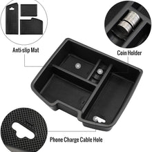 Seven Sparta Center Console Organizer for GMC Sierra Yukon Chevrolet Avalanche Chevy Silverado Tahoe Suburban 2007-2014 ABS Tray Armrest Storage Box