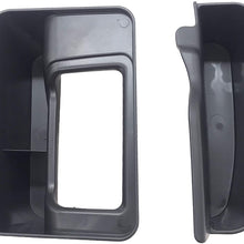 DEF Console Shifter Side Organizer Storage Box for Jeep Wrangler JL JLU 2018-2019 2/4 Doors,Jeep Gladiator JT 2020( Interior Side Storage Box Container) Black,ABS Plastic,2pcs