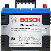 Bosch S6523B S6 Flat Plate AGM Battery