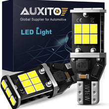 AUXITO 912 921 LED Backup Light Bulbs High Power 2835 15-SMD Chipsets Error Free T15 906 W16W for Back Up Lights Reverse Lights, 6000K White (Upgraded, Pack of 2)