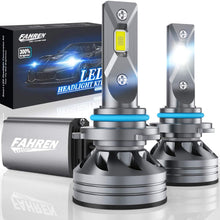 Fahren 9005/HB3/H10 LED Headlight Bulbs, 60W 10000 Lumens Super Bright LED Headlights Conversion Kit 6500K Cool White IP68 Waterproof, Pack of 2