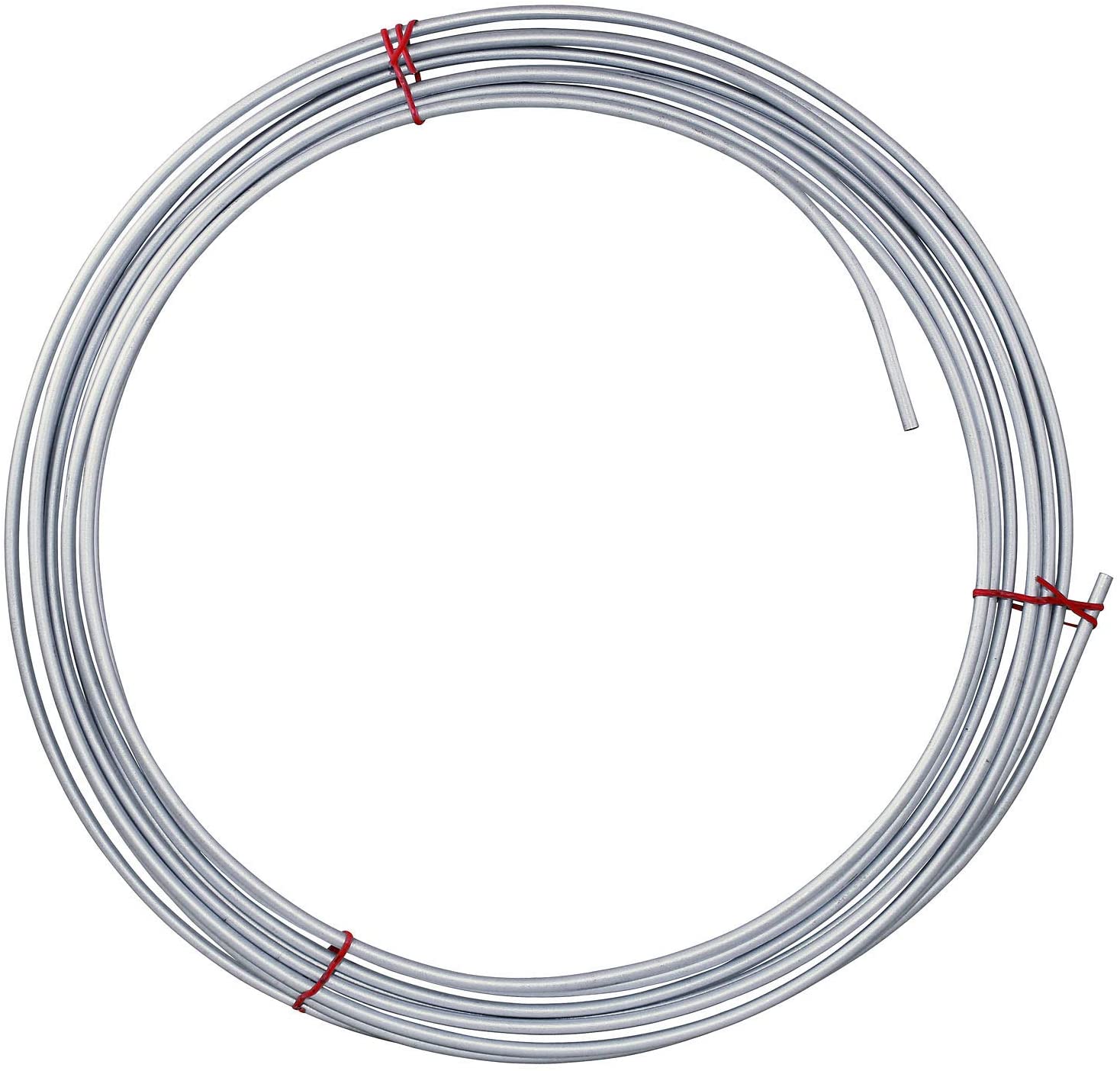 4LIFETIMELINES Galvanized Steel Brake Line, Fuel, Transmission Line Tubing Coil, 3/16 x 25