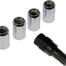 Dorman 711-425 Pack of 4 Chrome Lock Nuts with Key