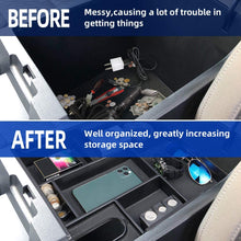 JoyTutus Center Console Organizer Tray for 2014 to 2019 2020 Toyota Tundra Armrest Secondary Storage Box Center Console Insert