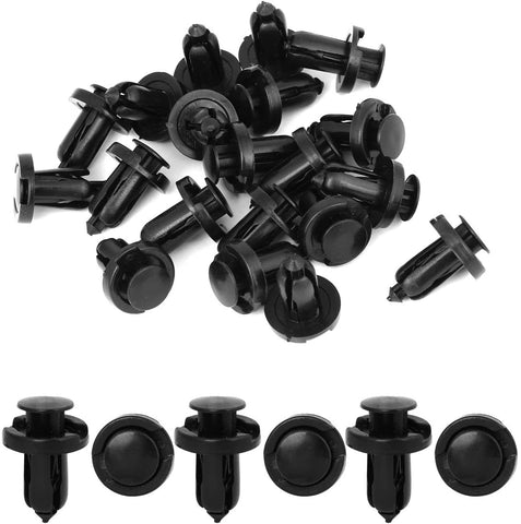 uxcell 20 Pcs 10mm Hole Retainer Clips Plastic Drive Rivets Mud Flaps Bumper Fender Push Clips for Honda Acura