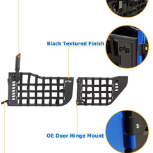 EAG Matrix Tubular Door with Side View Mirror Fit for 07-18 Jeep Wrangler JK 4 Door Only