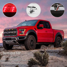 LED 3rd Tail Brake Cargo Light High Mount Lamp For 04-08 Ford F150, 07-10 Ford Explorer Sport Trac, 06-08 Lincoln Mark LT (Chrome Housing Red Lens)