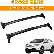 AUXMART Roof Rack Cross Bars Fit for 2019 2020 Toyota RAV4, Black Rooftop Luggage Rack Rail Replacement,Aluminum Cargo Carrier Bars with Locks for Carrying Bike Cargo Box Kayak