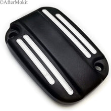 AfterMokit Front Brake Fluid Reservoir Cap Right Caliper Master Cylinder Cover for Harley Davidson Electra Glide Road King Ultra Classic Ultra Limited Street Glide Road Glide Heritage Softail Black