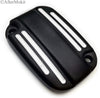 AfterMokit Front Brake Fluid Reservoir Cap Right Caliper Master Cylinder Cover for Harley Davidson Electra Glide Road King Ultra Classic Ultra Limited Street Glide Road Glide Heritage Softail Black