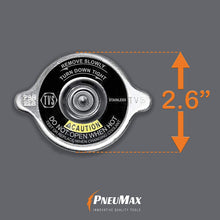 Pneumax Radiator Cap 16 PSI Stainless Steel, Replacement for Stant10230, TVS 9976155, Cap 230, MotoradT16