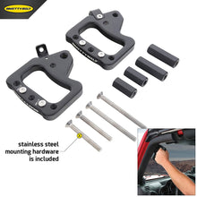 Smittybilt 76931 Aluminum Grab Handles for 2007-2018 Jeep JK 2/4-Door, Black, Front Pair