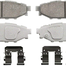 Wagner ThermoQuiet PD1114 Ceramic Disc Pad Set With Installation Hardware, Rear