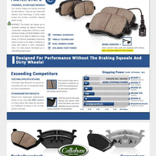 Callahan CCK05357 [2] FRONT Black Premium Brake Calipers + Brake Pads + Hardware [fit Acura ILX Honda Accord Civic CR-Z]