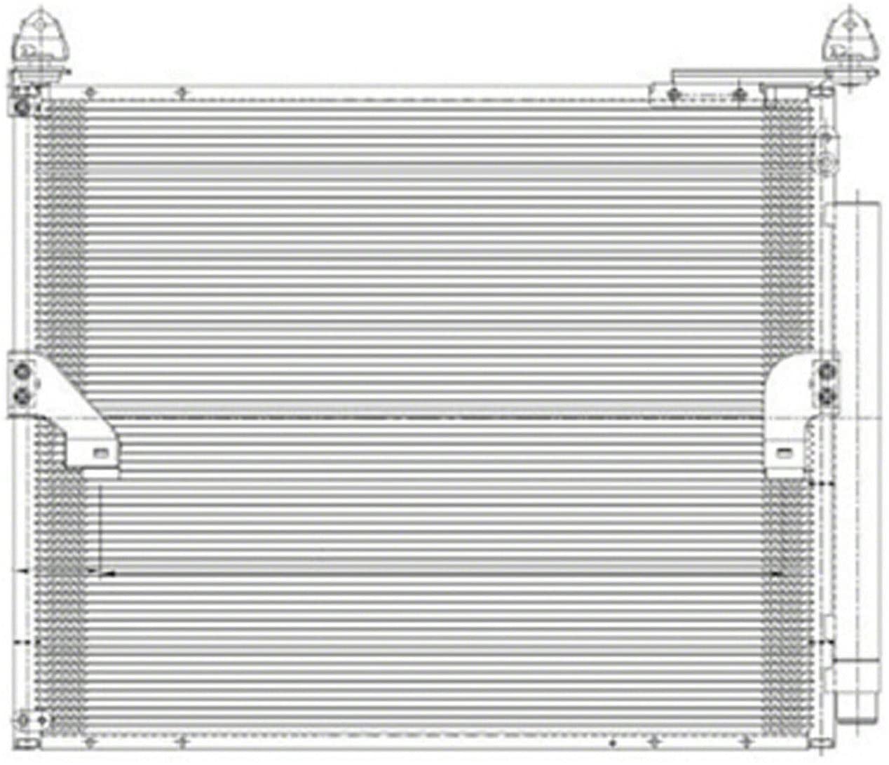 Condenser With Built-In Receiver Drier TO3030317 8846060430 2010-2019 Fits Toyota 4Runner