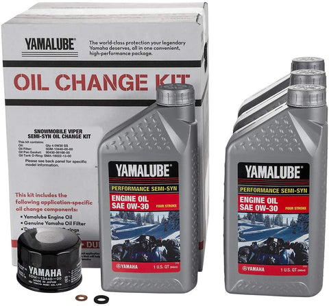 Yamaha Sidewinder/SR Viper Semi-Synthetic Oil Change Kit - LUB-SMBCG-KT-20