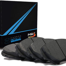 Max Brakes Rear Carbon Metallic Performance Disc Brake Pads TA020052 | Fits: 2015 15 Honda Civic EX/EX-L/Si w/Rear Disc Brakes