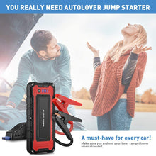 AUTOLOVER battery jump starter 1500A 20000mAh Portable Car Jump Starter 12V Auto Battery Booster With Dual USB Quick Charge, LED Flashlight and Waterproof Bag For Cars, Vans, Trucks, ATV